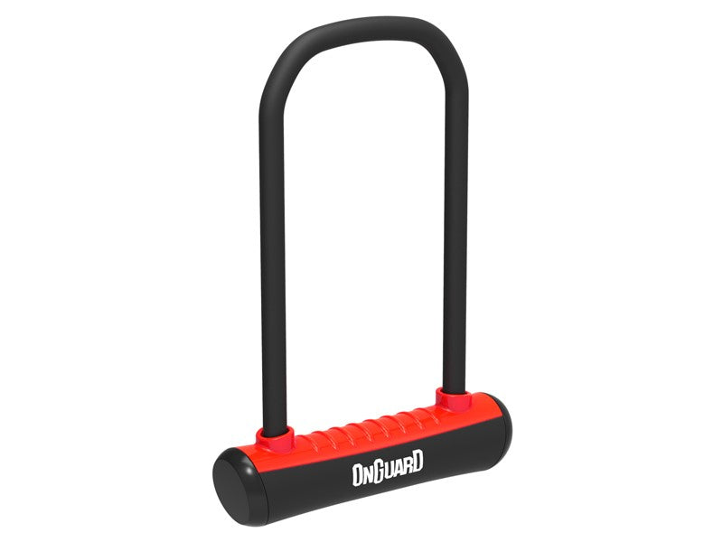 ONGUARD NEON 8153RD U-LOCK Fahrradschloss – 115 mm 230 mm – Griff + 2 x rote Schlüssel
