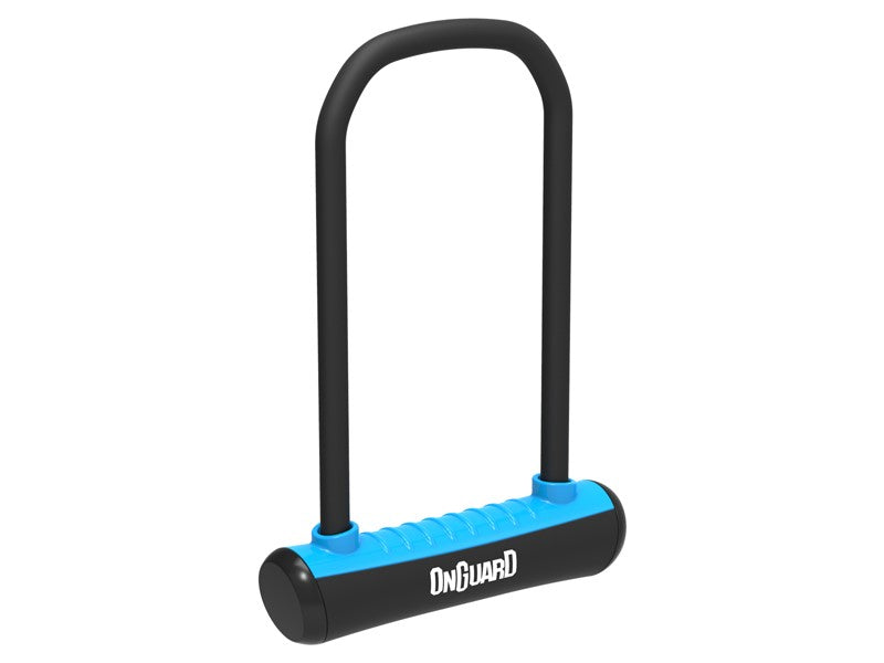 ONGUARD NEON 8155BU U-LOCK MINI Fahrradschloss – 90 mm 140 mm – Griff + 2 blaue Schlüssel