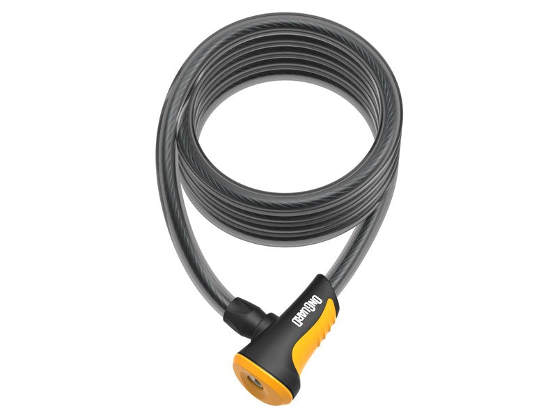 ONGUARD NEON 8157OR Fahrradschloss Kabel – 10 mm 180 cm – Griff + 2 x orangefarbene Schlüssel