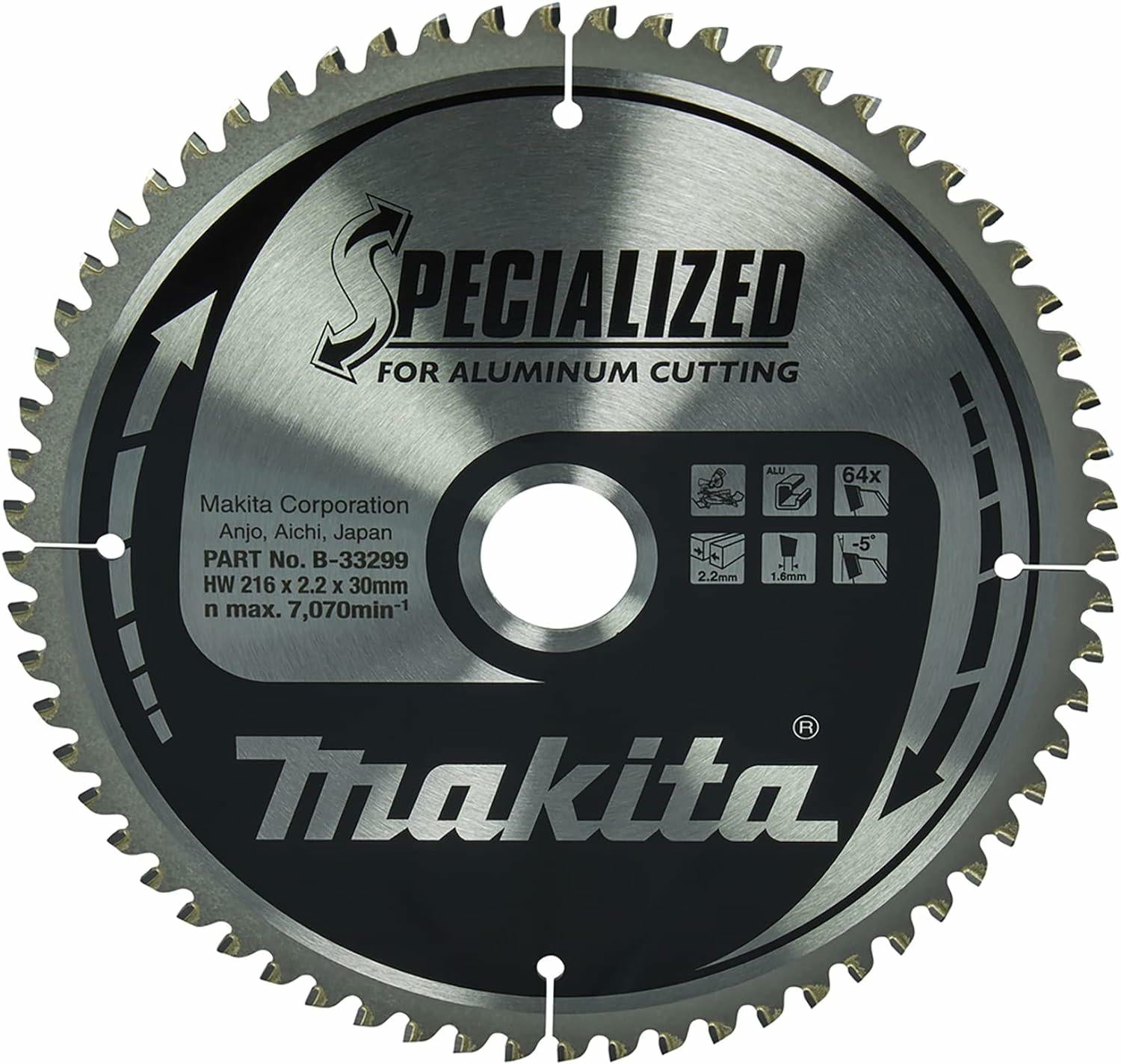MAKITA KREISSÄGE 216x30x64z SPEZIALISIERTES ALUMINIUM