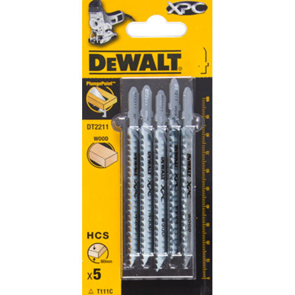 DEWALT STICHSÄGENBLATT 100x75/60 T111C XPC HOLZ / 5 Stk.