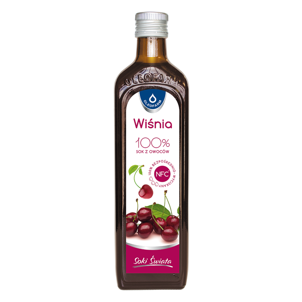 OLEOFARM - Kirsche 100 % KirschVital-Fruchtsaft 490 ml