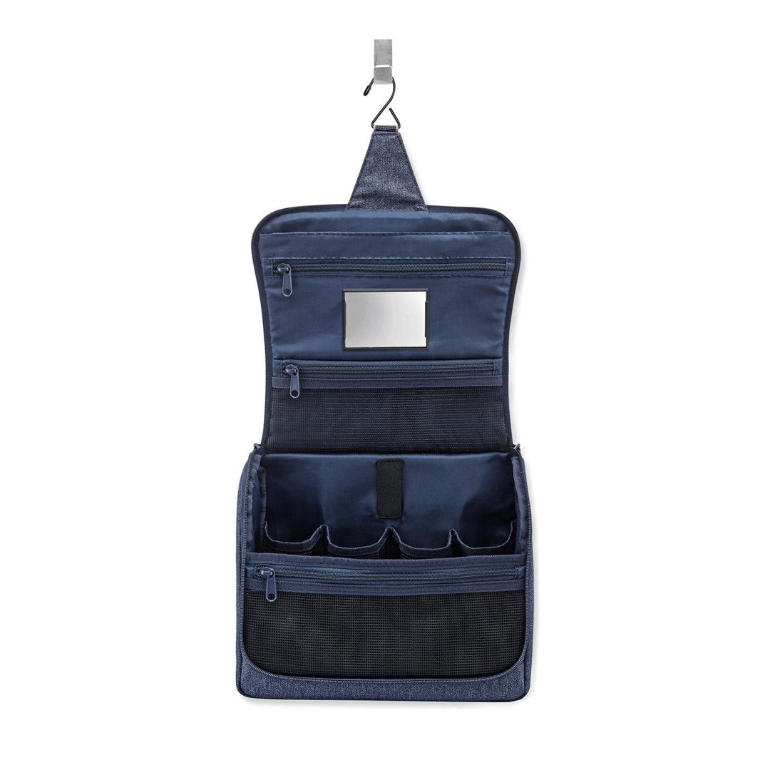 REISENTHEL Kosmetiktasche TOILETBAG XL herringbone Dunkelblau