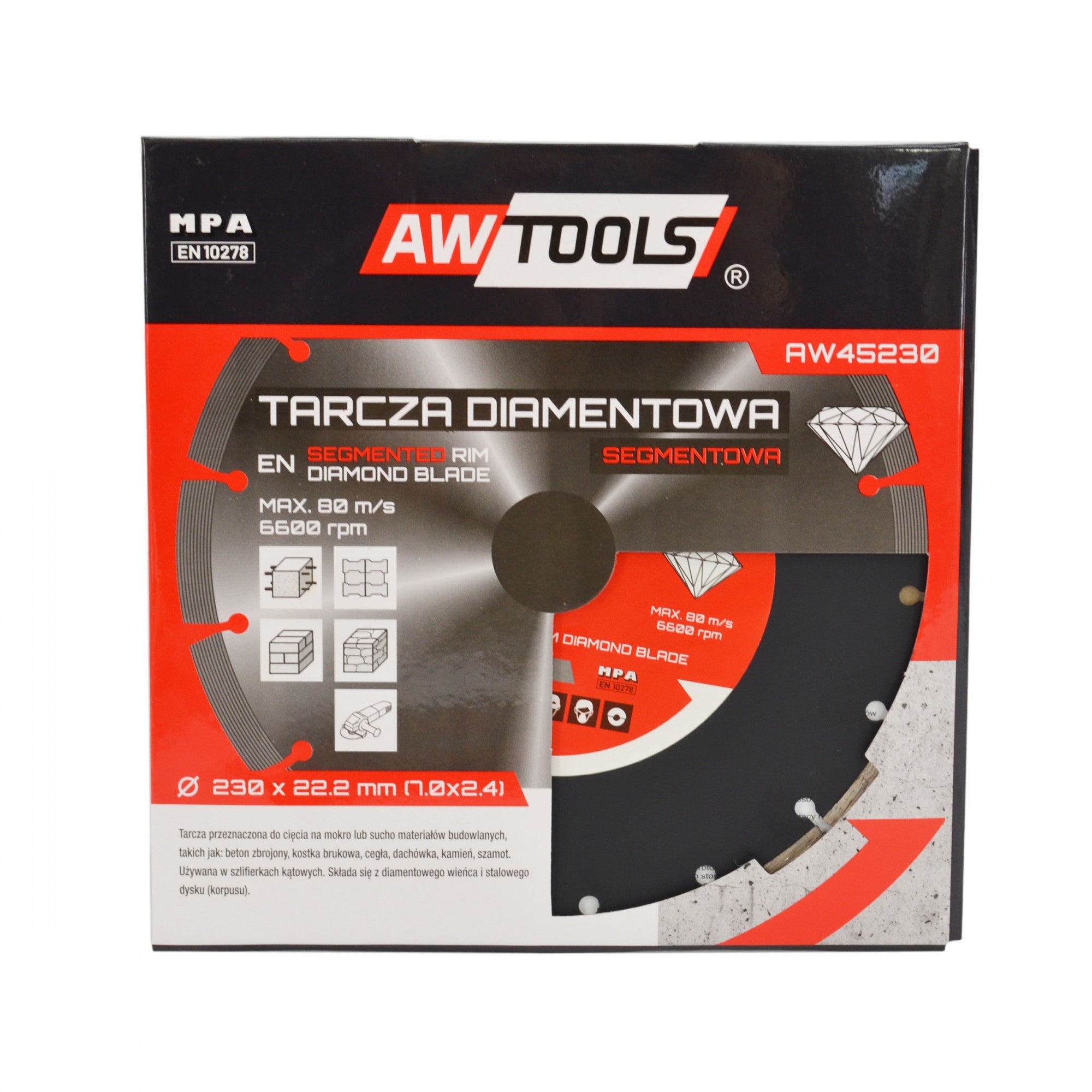 AWTOOLS DIAMANTSCHEIBE 300x25,4-22,2 / SEGMENTIERT