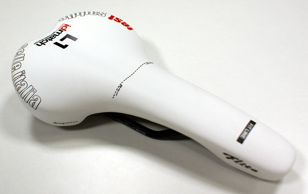 SELLE ITALIA FLITE L Sattel (ID-Übereinstimmung - L1) Manganrohr 7, weiß, set SIT-0000000000134