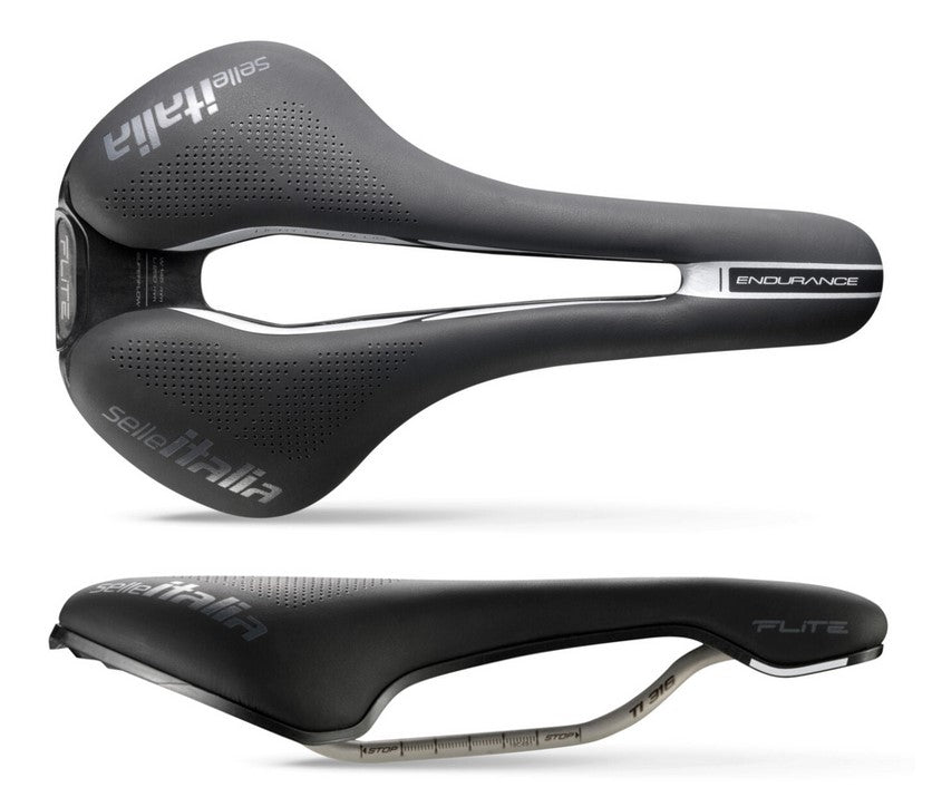 SELLE ITALIA FLITE BOOST ENDURANCE TI316 SUPERFLOW S Sattel (ID entspricht S3), TI 316 Schiene, Fibra-Tek, 228 g