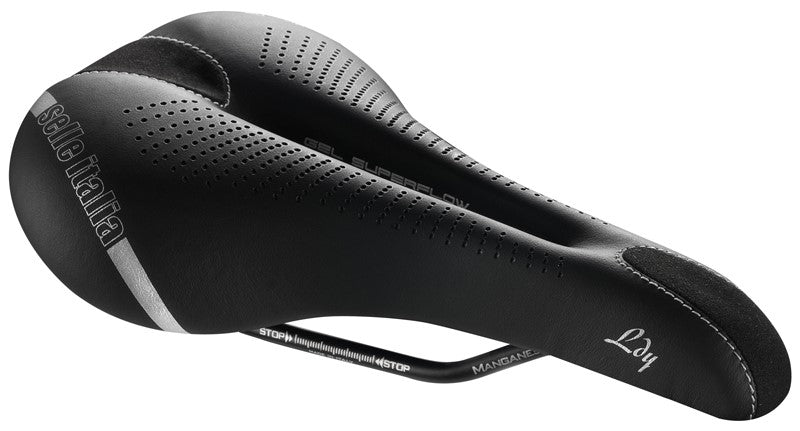 SELLE ITALIA LADY GEL TM FLOW L Sattel (ID entspricht L2), Manganese Rail, Fibra-Tek, Light Gel, 310 g