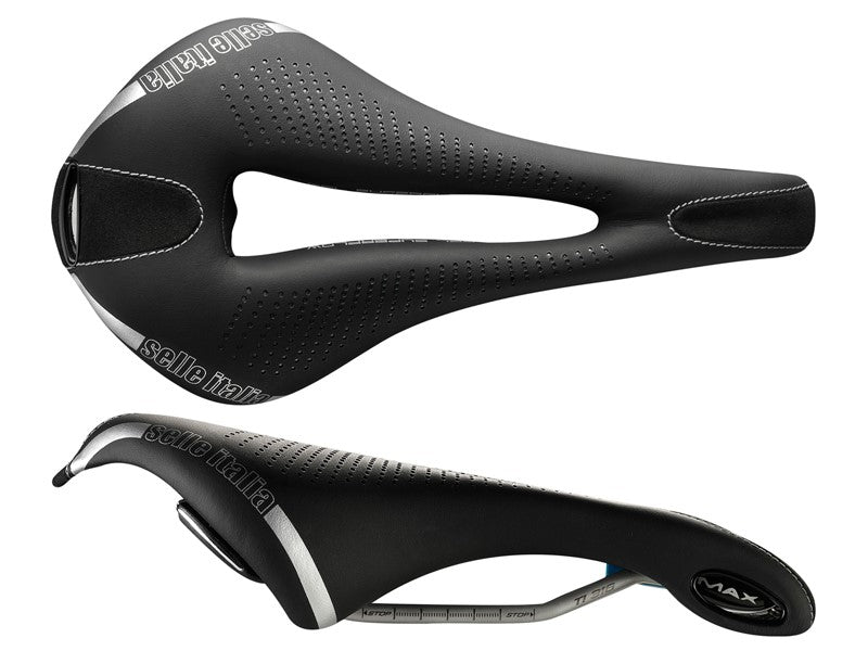 SELLE ITALIA MAX FLITE TI316 GEL SUPERFLOW L (id match L3) Sattel, TI 316 Schiene, Fibra-Tek, Light Gel, 330 g
