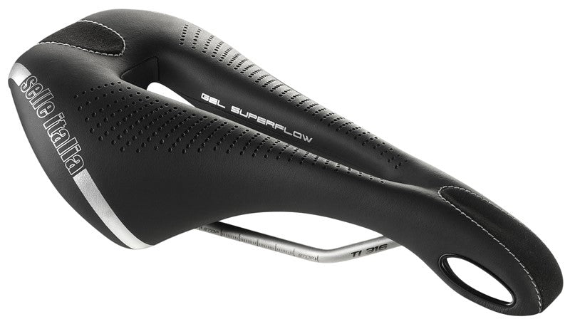 SELLE ITALIA MAX FLITE TI316 GEL SUPERFLOW L (id match L3) Sattel, TI 316 Schiene, Fibra-Tek, Light Gel, 330 g