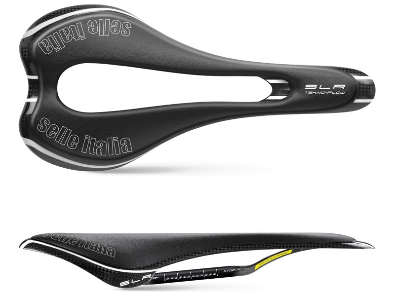 SELLE ITALIA SLR TEKNO FLOW Sattel, S (id match - S3) Carbon/Keramik 7x9, Carbon/Fibra-Tek, 110g Carbon
