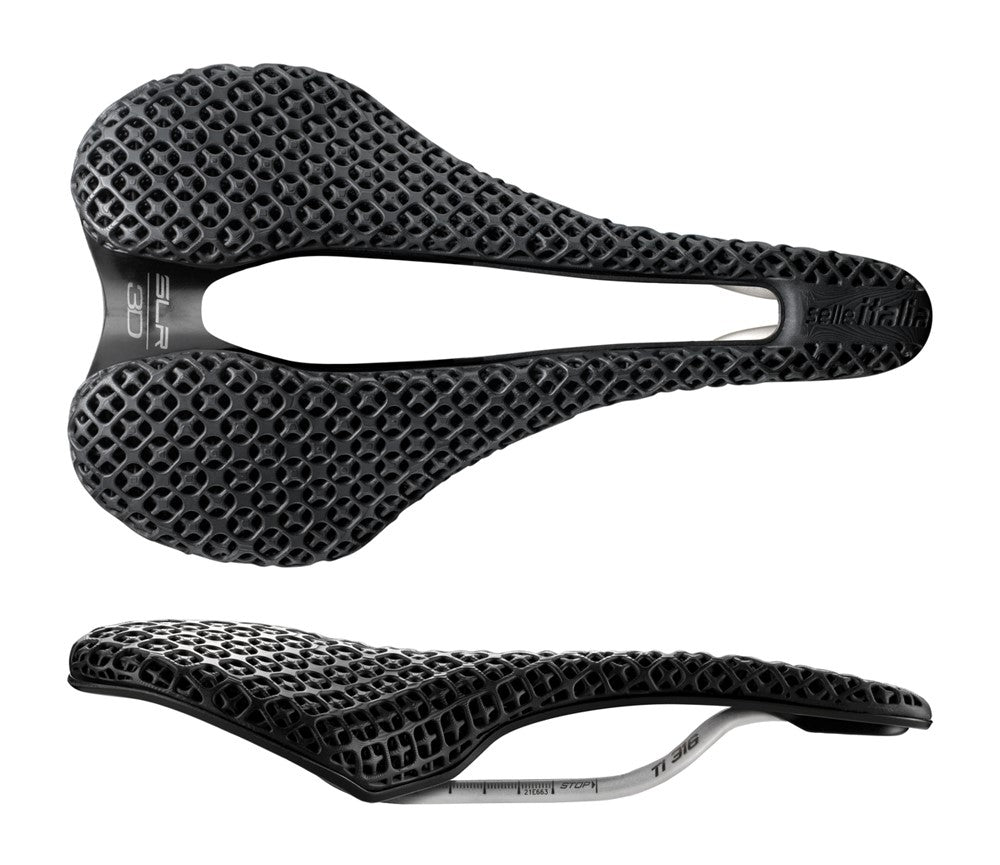SELLE ITALIA SLR BOOST 3D TI316 Sattel, Superflow S (ID entspricht S3), TI 316 Schiene, 3D-gedruckt, 200 g