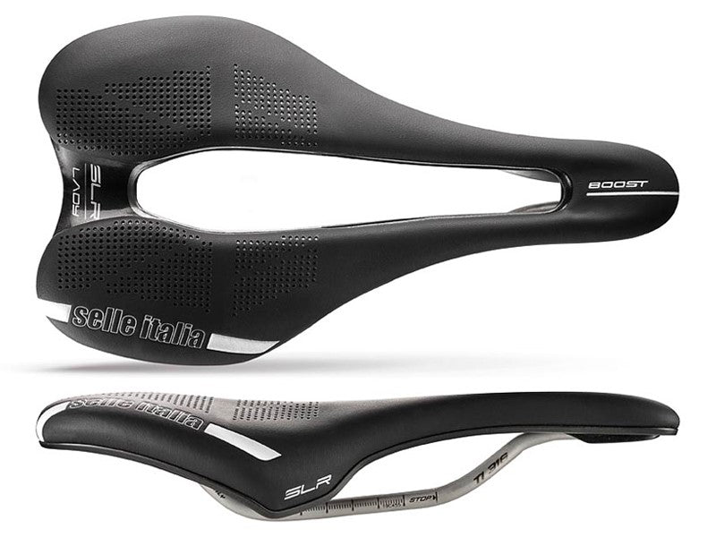 SELLE ITALIA SLR BOOST LADY TI316 SUPERFLOW L Sattel (ID entspricht L3), TI 316 Schiene, Fibra-Tek, Light Gel, 207 g