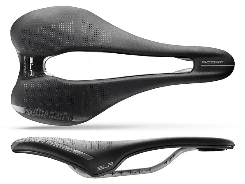 SELLE ITALIA SLR BOOST TI316 SUPERFLOW L Sattel (ID entspricht L3), TI 316 Schiene, Fibra-Tek, 164 g