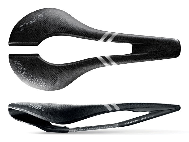 SELLE ITALIA SP-01 Sattel TI316 SUPERFLOW L (ID entspricht L3), TI 316 Rail, Fibra-Tek, 187 g