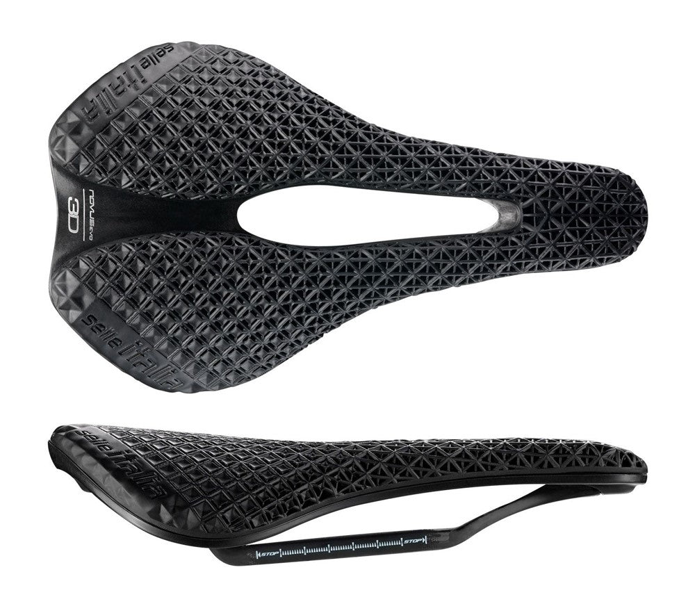 SELLE ITALIA NOVUS BOOST EVO 3D KIT CARBONIO Sattel, Superflow L (ID entspricht L3), Carbonschiene + 10 mm, 210 g