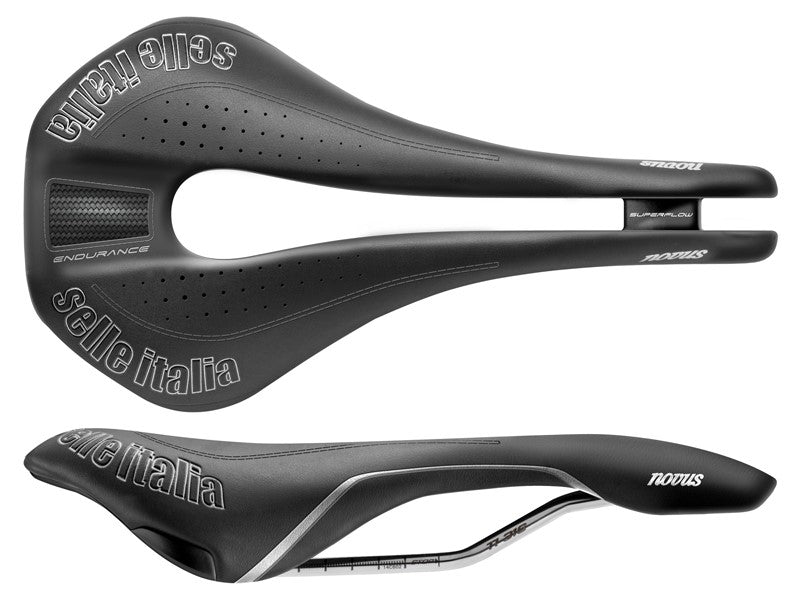SELLE ITALIA NOVUS ENDURANCE TI316 SUPERFLOW S Sattel (ID entspricht S3) TI 316 Schiene, Fibra-Tek, 288 g