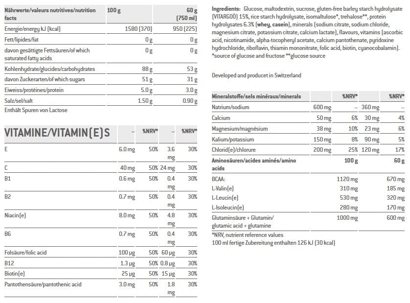 SPONSER LONG ENERGY 5% PROTEIN Getränk, Zitrusfrüchte 1200g .