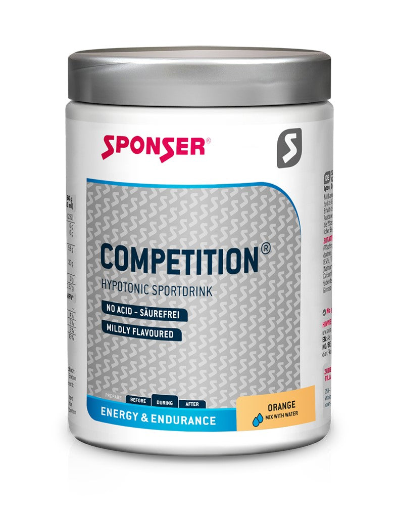 SPONSER-WETTBEWERB Orangene Getränkedose 500g .