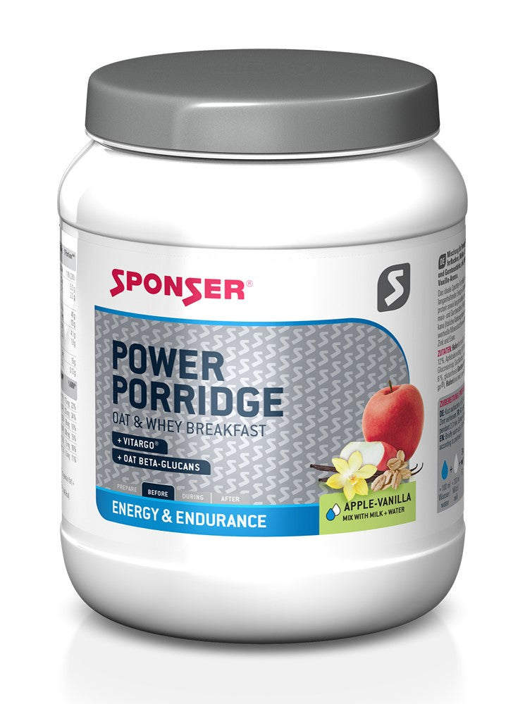 Energetisches Frühstück SPONSER POWER PORRIDGE Apfel-Vanille Dose 840g .