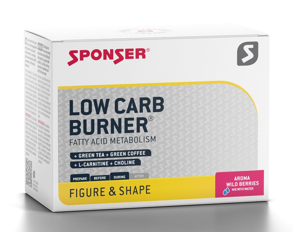 SPONSER LOW CARB BURNER Waldfruchtgetränk (Box mit 20 Beuteln x 6 g) .