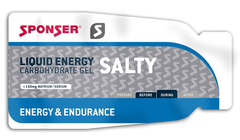 SPONSER LIQUID ENERGY SALTY Energie-Gel salzige Box (40x35g) .