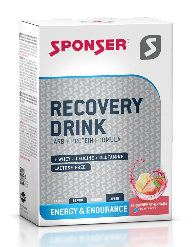 SPONSER RECOVERY DRINK Erdbeer-Bananen-Box (20 Beutel x 60g) .