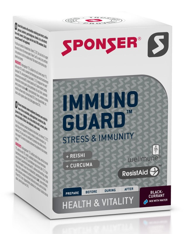 SPONSER IMMUNOGUARD immununterstützendes Getränk mit schwarzen Johannisbeeren (Box mit 10 Beuteln x 4 g) .