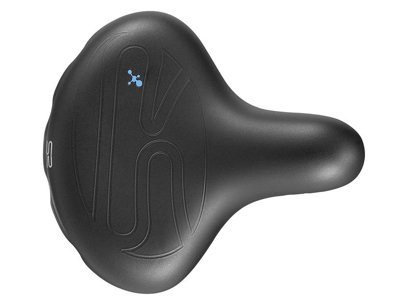 SELLEROYAL PREMIUM RELAXED Sattel 90 Grad DRIFTER SMALL STRENGTEX Unisex-Gel + schwarze Federn