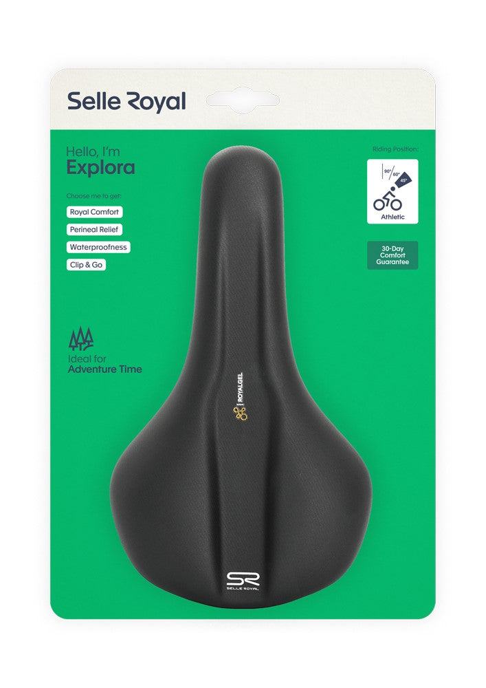 SELLEROYAL EXPLORA ATHLETIC 45-Grad-Sattel. Gel + Elastomere Unisex 379g