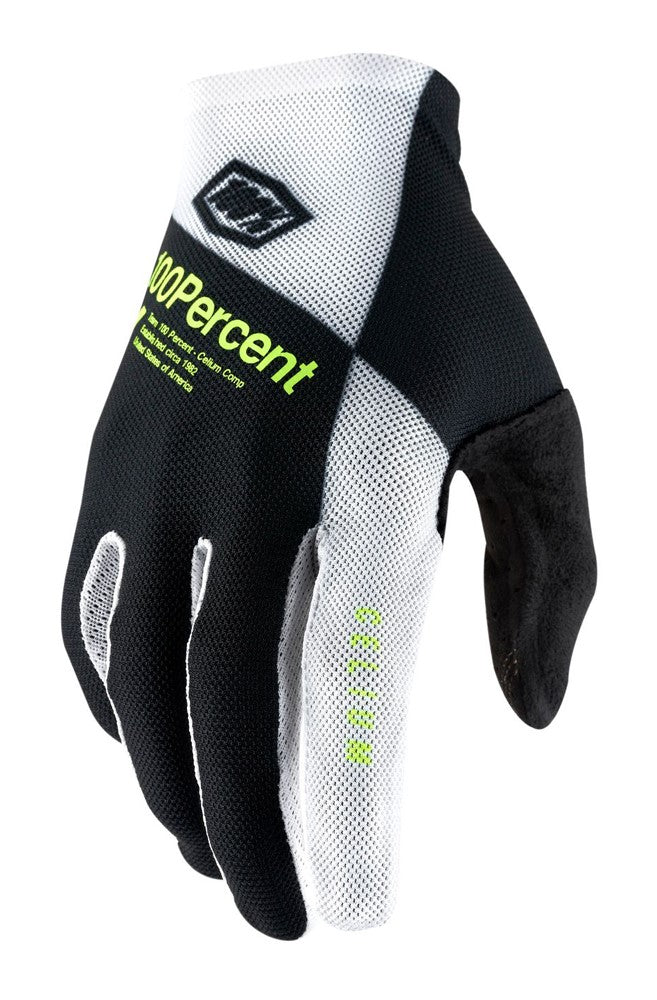 Handschuhe 100 % CELIUM. Handschuh schwarz, weiß, fluogelb, Größe. XL (Handlänge 200-209 mm)