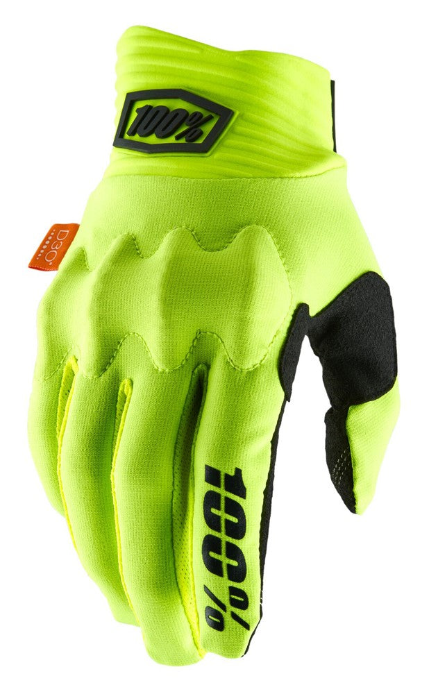 Handschuhe 100 % COGNITO Handschuh gelb schwarz Größe. M (Handlänge 187-193 mm)