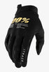 100 % ITRACK Glove, schwarze Handschuhgröße. S (Handlänge 181-187 mm)