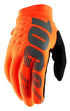 Handschuhe 100 % BRISKER Handschuh fluo orange schwarz Größe. L (Handlänge 193-200 mm)