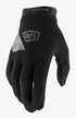 100 % RIDECAMP Youth Glove-Handschuhe, schwarze Größe. M (Handlänge 149-159 mm)