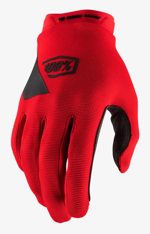 100 % RIDECAMP Youth Glove-Handschuhe, rote Größe. L (Handlänge 159-171 mm)