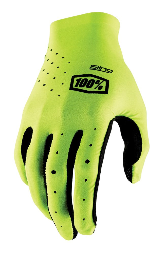 100 % SLING MX-Handschuhe Fluo Yellow Handschuhe, Größe. L (Handlänge 193-200 mm)