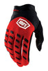 100 % AIRMATIC Glove rote schwarze Handschuhe, Größe. L (Handlänge 193-200 mm)