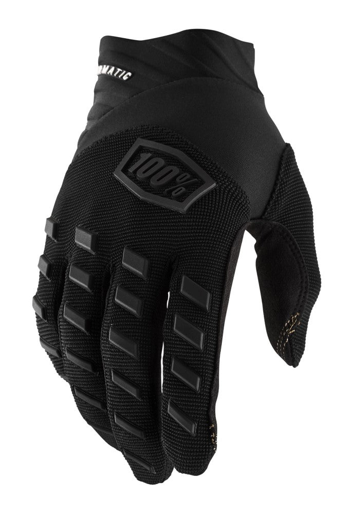 100 % AIRMATIC Glove schwarze Anthrazit-Handschuhe, Größe. S (Handlänge 181-187 mm)