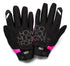 100 % BRISKER Damenhandschuh, neonpink, schwarz, Größe. XL (Handlänge 187-193 mm)
