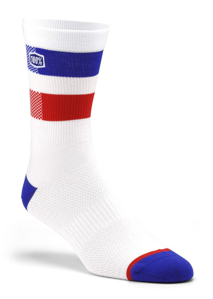 100% FLOW Performance Socken weiß S/M