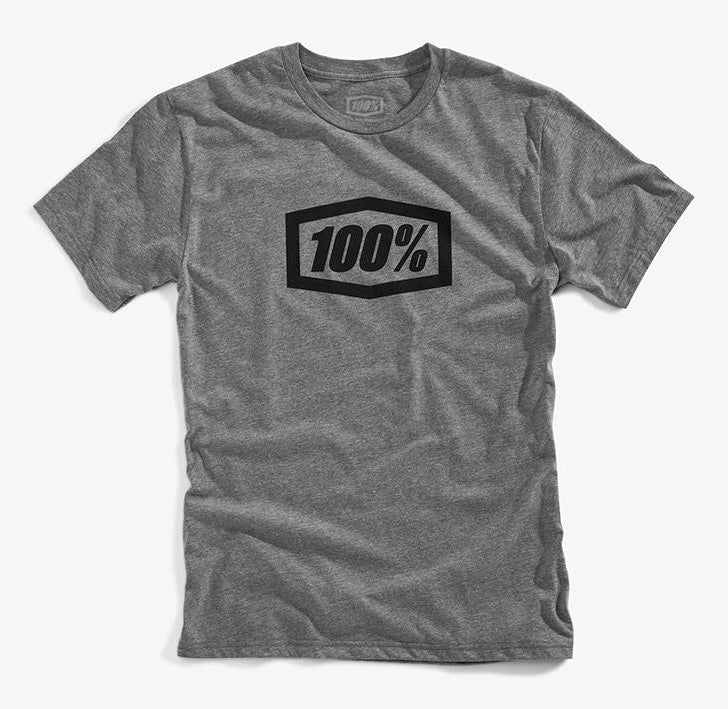 T-Shirt 100 % ESSENTIAL, kurzärmelig, Gunmetal Heather-Größe. XL