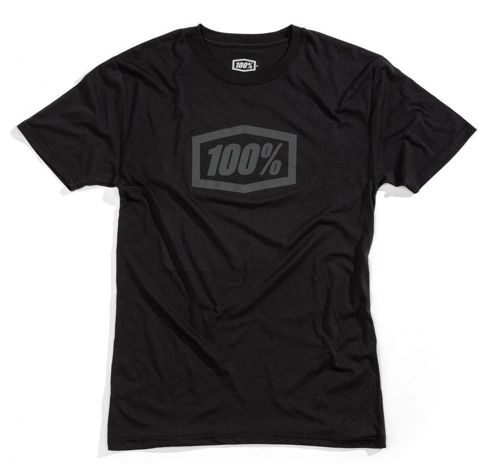 T-Shirt 100 % ESSENTIAL Kurzarm Tech Black Grey Größe. XL