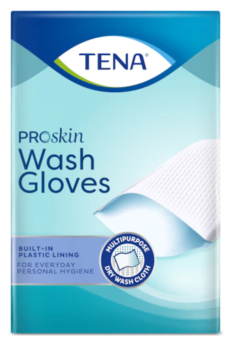 ESSITY - Tena Wash Glove Einwegwaschlappen in Handschuhform, 175 Stück