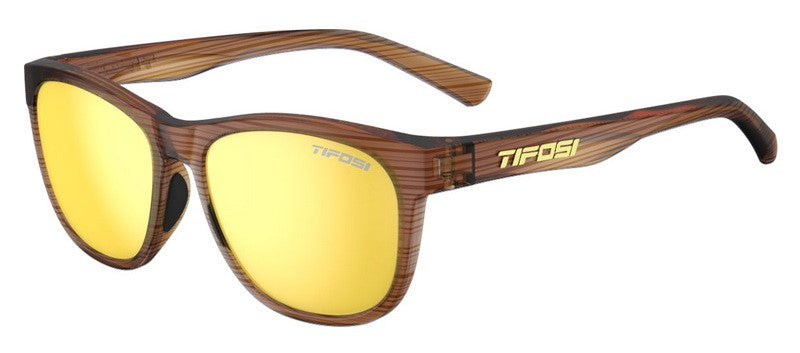 TIFOSI SWANK Holzmaserungsgläser (1 Rauchgelbes Glas 11,2 % Lichtdurchlässigkeit)