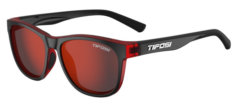 TIFOSI SWANK Gläser Crimson/Onyx (1 Rauchrotes Glas 15,4 % Lichtdurchlässigkeit)