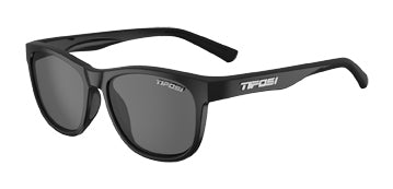 TIFOSI SWANK POLARISIERTE satinschwarze Brille (1 Rauchglas 15,4 % Lichtdurchlässigkeit)