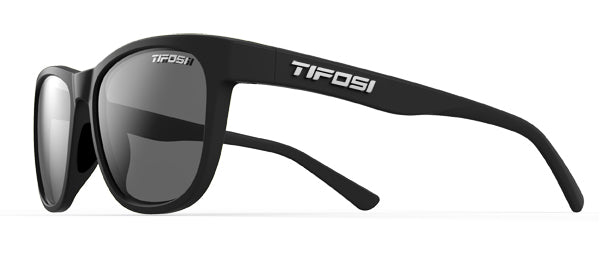 TIFOSI SWANK POLARISIERTE satinschwarze Brille (1 Rauchglas 15,4 % Lichtdurchlässigkeit)