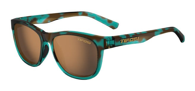 TIFOSI SWANK POLARISIERTE Brille blaues Konfetti (1 braunes Glas 15,4 % Lichtdurchlässigkeit)