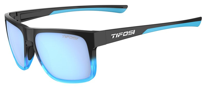 TIFOSI SWICK Onyx/Blau-Fade-Gläser (1 Smoke Bright Blue-Glas 11,2 % Lichtdurchlässigkeit)