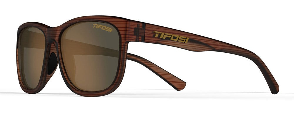TIFOSI SWANK XL POLARISIERTE Holzmaserungsgläser (1 Braunglas 15,4 % Lichtdurchlässigkeit)